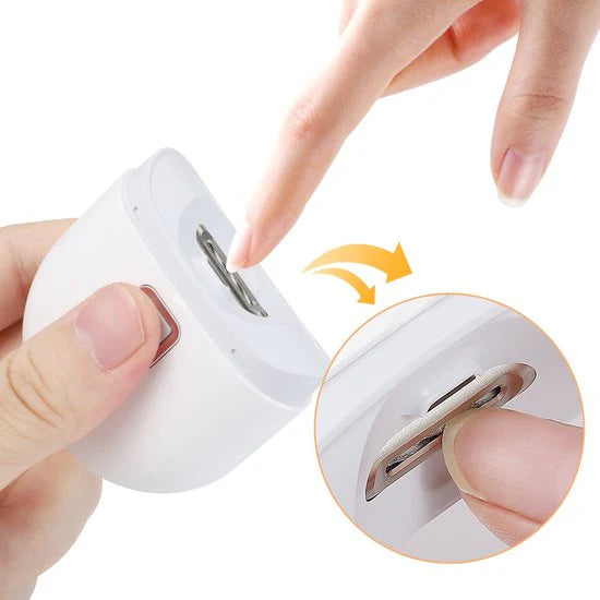 Electric Automatic Nail Clipper with Light & 2 Speeds