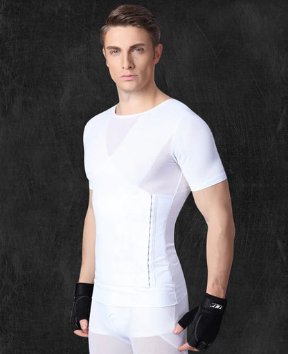 Men's Body Shaper Compression Short Sleeve Shirt