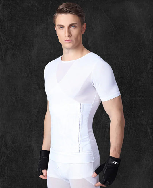 Men's Body Shaper Compression Short Sleeve Shirt